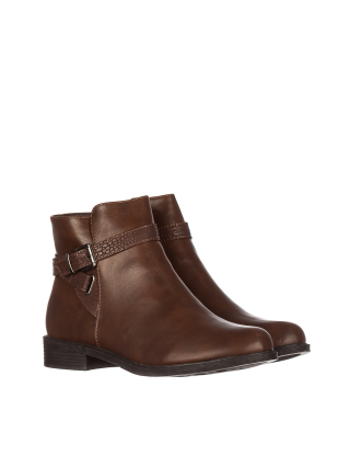 LAST SIZE, Γυναικεία μπότινια  Jesy καφέ - Kalapod.gr